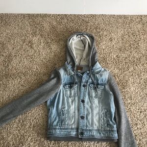 American Eagle Denim Jacket Hoodie